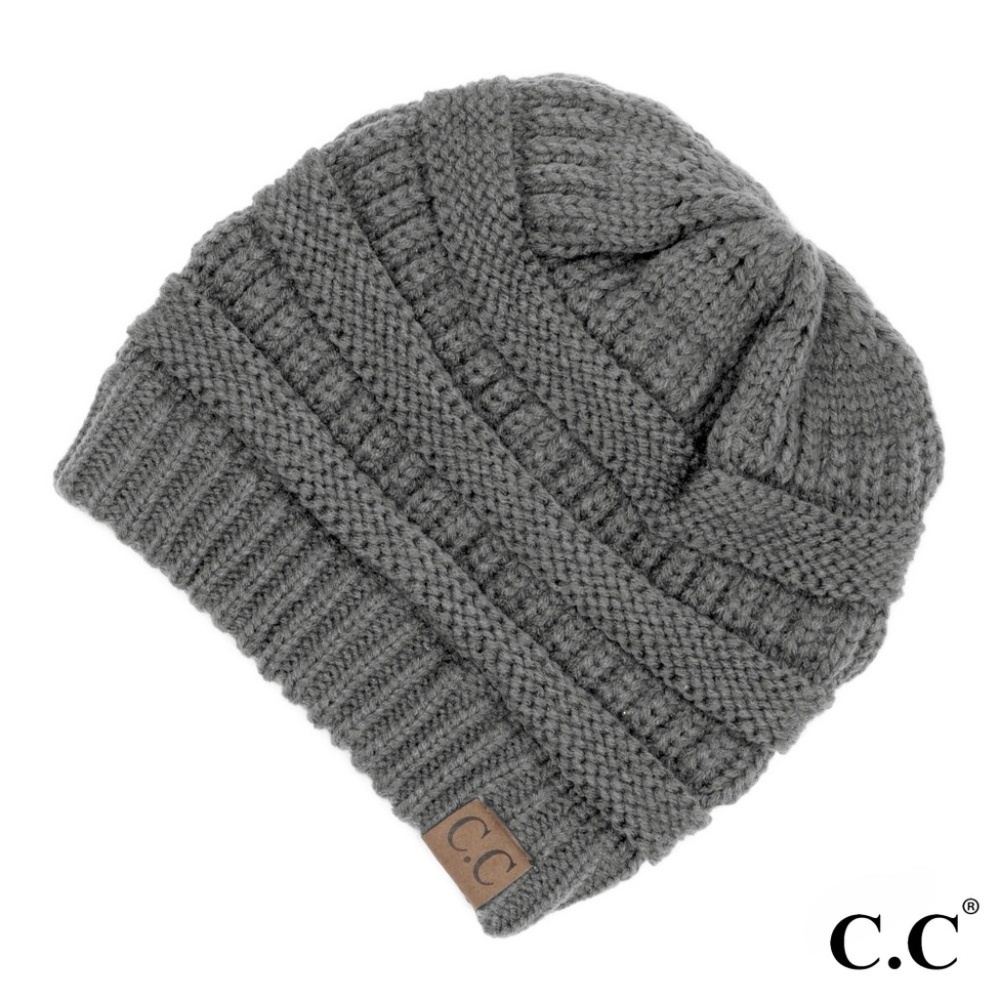 CC Winter Beanie Authentic Hat - Light Gray
